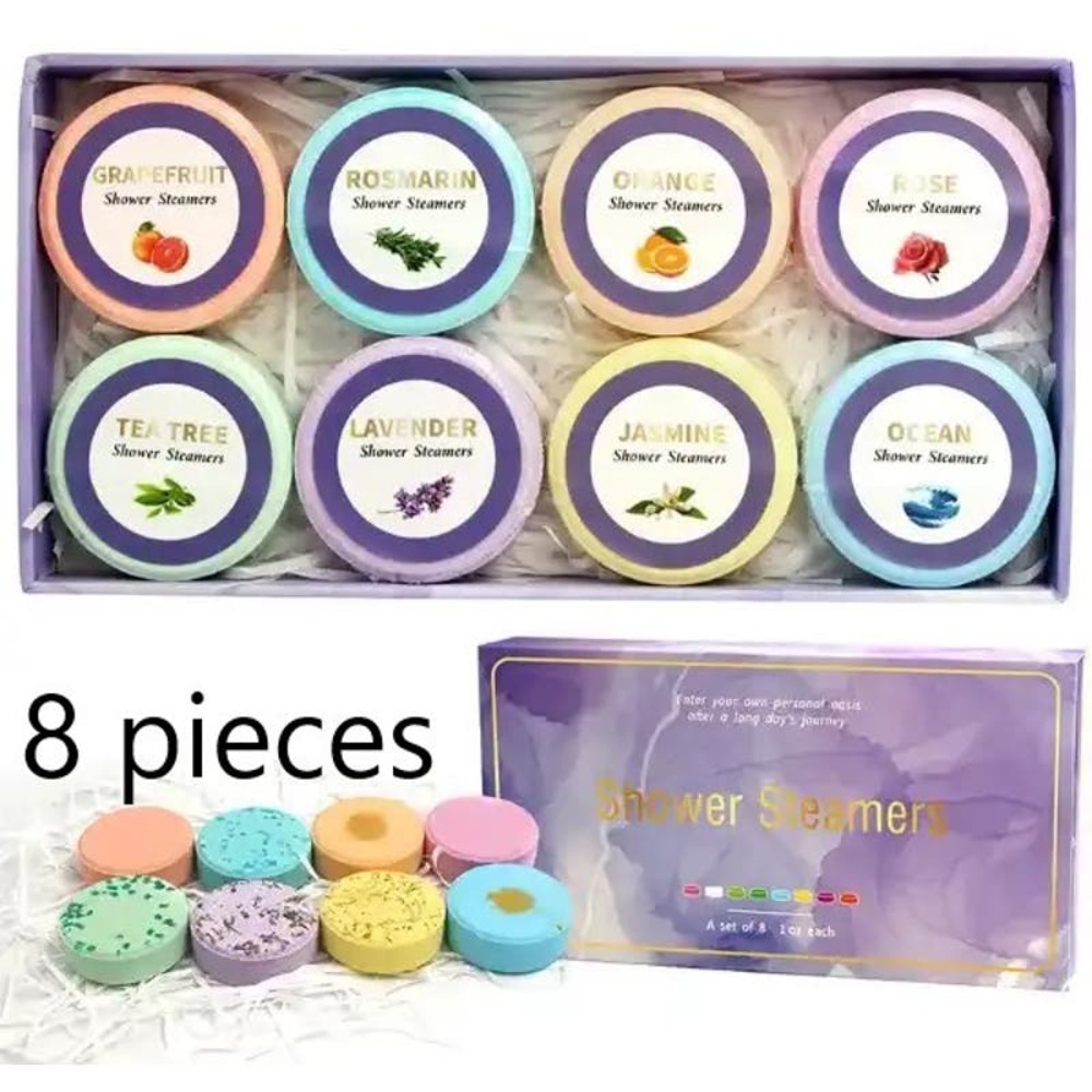 8pc Shower Steamer Set~~Factory Sealed‎ Giftbox